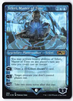 Teferi, Master of Time (Showcase) () M Core Set 2021 290 NM - Image 1
