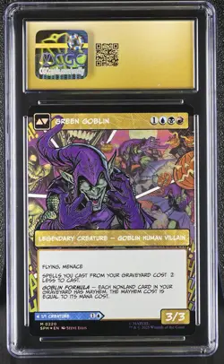 NORMAN OSBORN Marvel's Spider-Man Borderless Foil Mythic CGC Pristine 10 MTG - Image 2