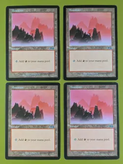 Mountain (345) x4 Urza's Saga 4x Playset Magic the Gathering MTG - Image 1