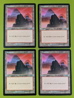 Mountain (344) x4 Urza's Saga 4x Magic the Gathering MTG - Image 1