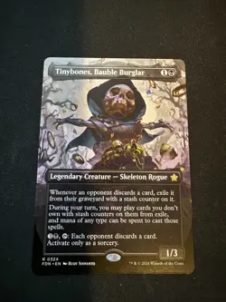 MTG Tinybones, Bauble Burglar (Borderless) Normal NM Foundations Magic 324 - Image 1