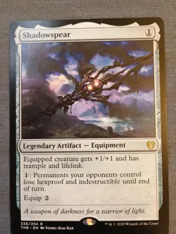 MTG Magic the Gathering Shadowspear (236/412) Theros Beyond Death LP - Image 1