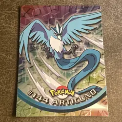 2000 Topps Pokemon TV Animation Foil Articuno #144 Blue Logo 1st Edition - Image 1