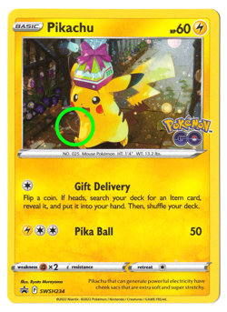 HD SWIRL POKEMON GO Pikachu SWSH234 - Pokemon Sword & Shield BlackStar Promo (A) - Image 1