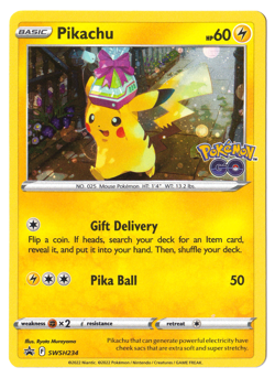 HD SWIRL POKEMON GO Pikachu SWSH234 - Pokemon Sword & Shield BlackStar Promo (A) - Image 2