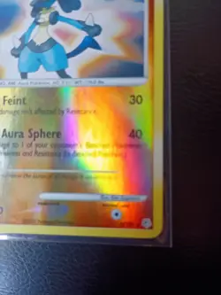 Pokemon TCG Lucario 6/130 Diamond and Pearl Reverse Holo LP💎💎💎 - Image 3