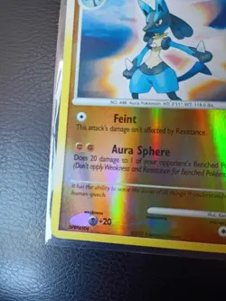 Pokemon TCG Lucario 6/130 Diamond and Pearl Reverse Holo LP💎💎💎 - Image 4