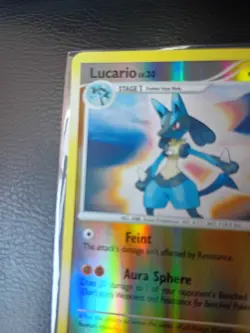 Pokemon TCG Lucario 6/130 Diamond and Pearl Reverse Holo LP💎💎💎 - Image 5