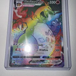 Charizard VMAX (Secret) 74/73 Pokemon TCG Champions Path Holo Rainbow Mint ENG - Image 5