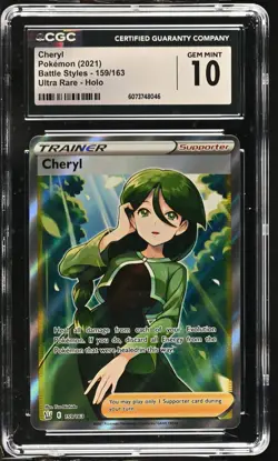 CHERYL Battle Styles Holo Ultra Rare #159 CGC 10 Pokemon [Nostalgium] - Image 1