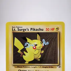 Lt. Surge's Pikachu - 81/132 Gym Heroes - Pokemon TCG - 2000 - Image 3