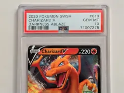 2020 Pokemon Charizard V Sword & Shield : Darkness Ablaze #19 PSA 10 GEM MINT - Image 5