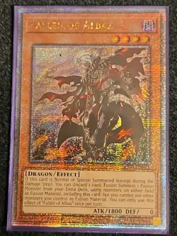 Yugioh! Fallen of Albaz - RA01-EN021 - Quarter Century Secret Rare - 1st Edition - Image 1
