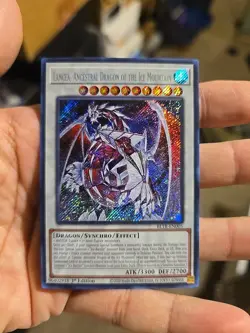 Yugioh Lancea, Ancestral of the Ice Mountain BLTR-EN005 Secret Rare 1st Ed NM - Image 1