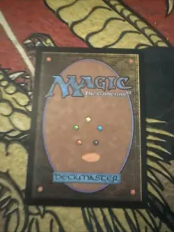 Mtg Magic Commander Masters Fyndhorn Elves Misprint Ink Spot Back Error Card - Image 2