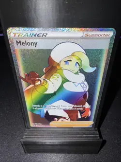 Pokemon Card - Melony Chilling Reign 218/198 Secret Rare Full Art Rainbow Holo - Image 1