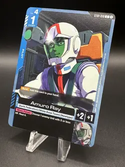 Amuro Ray (ST01-010) (NM) - Gundam Card Game - Heroic Beginnings St. Deck (ENG) - Image 3