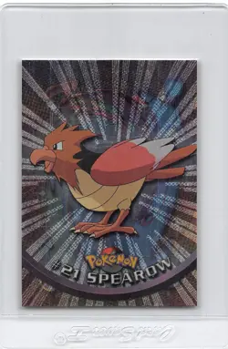 Spearow #21 - BLACK Logo - Holo FOIL - SERIES 1 - TOPPS POKEMON CARD - NM - Image 1