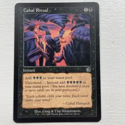 MTG Card. Cabal Ritual. Torment EX - Image 1