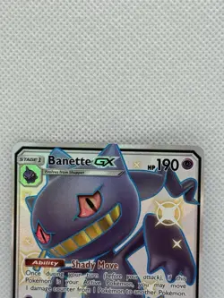 Pokemon Card Shiny Banette GX SV61/SV94 Hidden Fates Holo Full Art Ultra Rare NM - Image 2