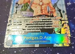 One Piece Card Game Carrying On His Will Portgas.D.Ace OP13-119 SEC Manga - Image 2