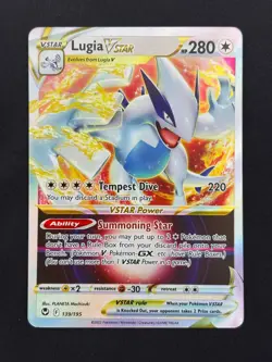 Lugia VSTAR 139/195 - Silver Tempest - Near Mint NM Full Art Pokemon Card - Image 1