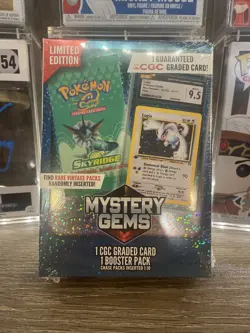 Pokemon Mystery Gems 1 CGC Graded Card & Booster Pack 2025 Limited Edition - Image 1