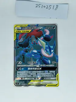 Pokemon TCG card S-chinese Greninja & Zoroark-GX CSM2cC 161/150 SR NM - Image 1