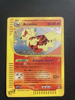 Pokemon Card- Arcanine-Aquapolis-Holo-H2/H32-Rare-NoCrystal-ENG - Image 1