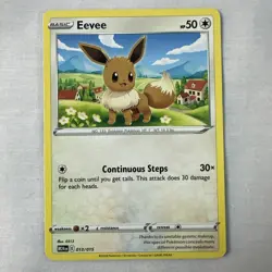 Eevee - New 2025 McDonald’s Happy Meal Pokemon Dragon Discovery Card 013/015 - Image 1