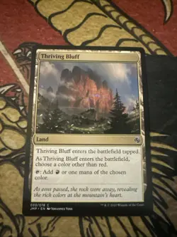 Mtg Magic Jumpstart Thriving Bluff Misprint Error Upside Down Back Card - Image 1