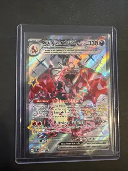 Pokemon TCG Charizard EX Full Art Promo SVP074 Holo Card Scarlet & Violet - Image 1