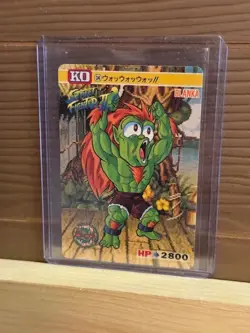 BLANKA Street Fighter II 1992 Carddas TCG CAPCOM BANDAI Japanese Cards No 34 - Image 1