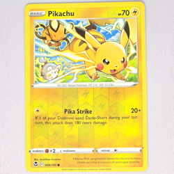 Pikachu 049/195 Silver Tempest Reverse Holo Common Pokemon Card TCG English LP - Image 1