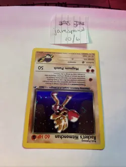 Rocket's Hitmonchan Pokemon Card Gym Challenge Holo Rare 11/132 Lightly Played - Image 5