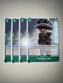 OP05-027 Trafalgar Law X4 Playset English One Piece Card Game TCG CCG - Image 1
