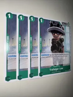 OP05-027 Trafalgar Law X4 Playset English One Piece Card Game TCG CCG - Image 2