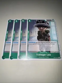 OP05-027 Trafalgar Law X4 Playset English One Piece Card Game TCG CCG - Image 4
