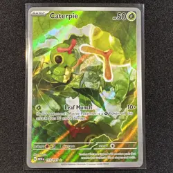 Caterpie 172/165 Sv: Scarlet & Violet 151 Illustration Rare Pokemon Card TCG NM - Image 1