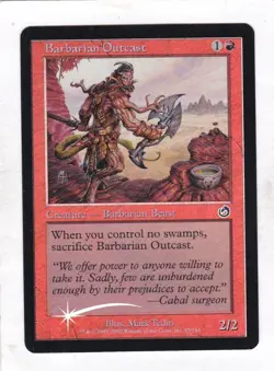 Magic: MTG: Torment: Foil: Barbarian Outcast - Image 1