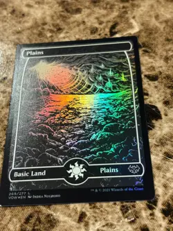 PLAINS Magic MTG Innistrad Crimson Vow Full Art Foil - Image 1