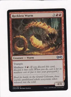 Magic: MTG: Ultimate Masters: Foil: Reckless Wurm - Image 1