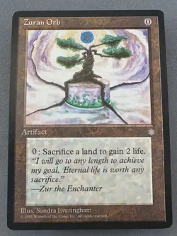 Zuran Orb Ice Age Regular MTG-Never Played NM-Vintage Magic the Gathering - Image 1