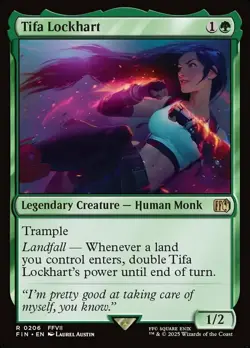 MTG Tifa Lockhart NM-Mint Final Fantasy - Image 1