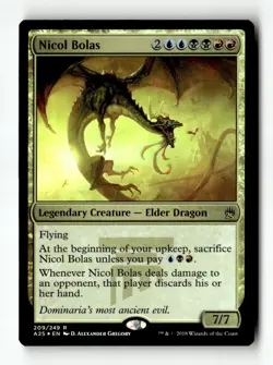 MTG | Nicol Bolas | A25 | Foil | Moderately Played | English - Image 1