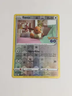 Pokemon TCG Eevee Pokemon GO 054/078 Reverse Holo TCG Holographic NM - Image 1