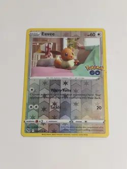 Pokemon TCG Eevee Pokemon GO 054/078 Reverse Holo TCG Holographic NM - Image 2