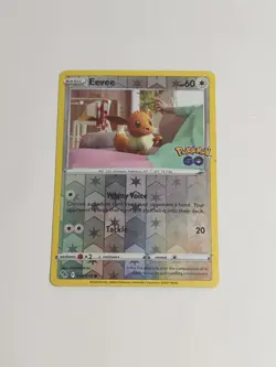 Pokemon TCG Eevee Pokemon GO 054/078 Reverse Holo TCG Holographic NM - Image 3