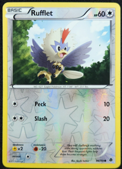 Pokemon - Rufflet 86/98 - Emerging Powers - Reverse Holo - NM/M - Image 1