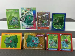Pokemon Bulbasaur Lot Pokemon Lot of 20 Cards and Stickers Bulbasaur Pokemon Lot - Image 5